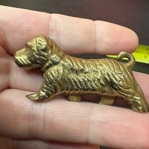 Miniature brass dog Scottish Terrier
